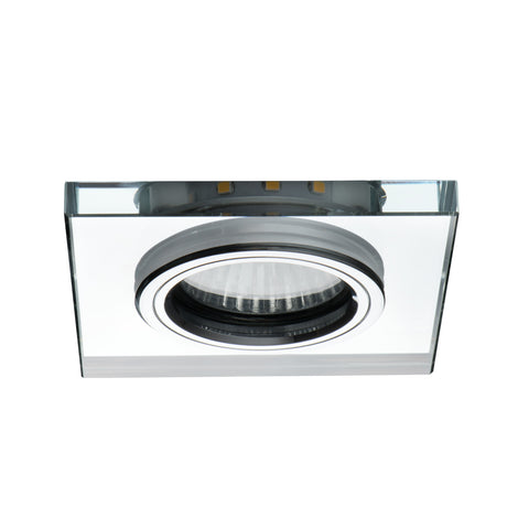 Soren L-SR 20W Recessed Square GU10 Downlight Warm White - Silver