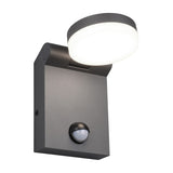Adour LED Globe PIR Outdoor Wall Light – Anthracite