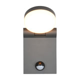 Adour LED Globe PIR Outdoor Wall Light – Anthracite