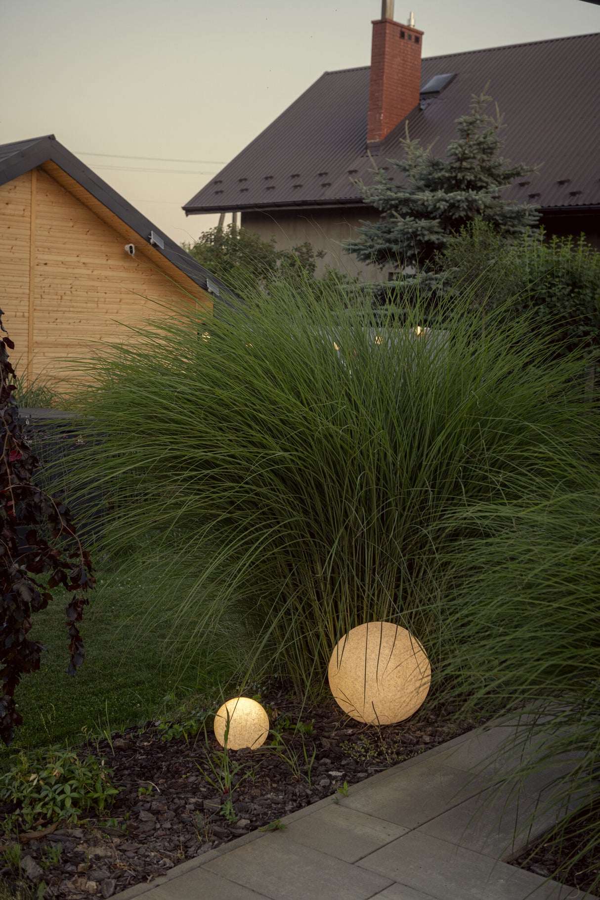STONO 25W IP65 Garden Spike Light E27 (30) Ø300 - Granite