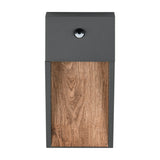 Salmon LED PIR Outdoor Wall Light – Wood Effect
