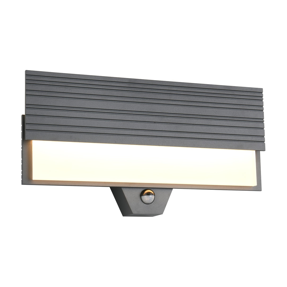 Mariza LED Glass PIR Outdoor Wall Light – Anthracite