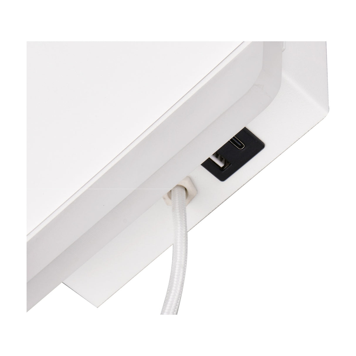 Fairfield LED USB Wall Light – Matt White