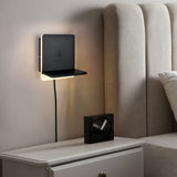 Fairfield LED USB Square Wall Light – Matt Black