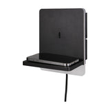 Fairfield LED USB Square Wall Light – Matt Black