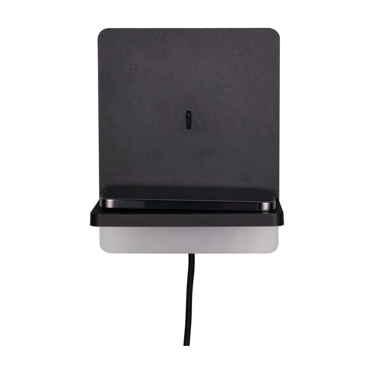 Fairfield LED USB Square Wall Light – Matt Black