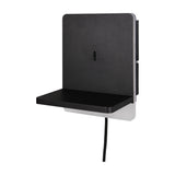 Fairfield LED USB Square Wall Light – Matt Black