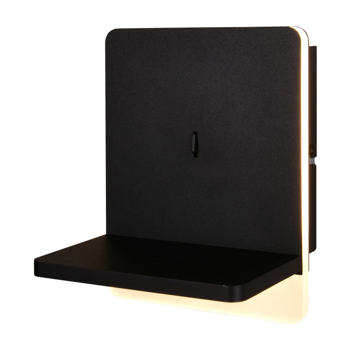 Fairfield LED USB Square Wall Light – Matt Black