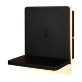 Fairfield LED USB Square Wall Light – Matt Black
