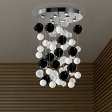 Bolero 12 Light Drop Glass Bubble Chandelier 110cm