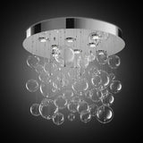 Bolero 8 Light Round Drop Glass Bubble Chandelier 70cm