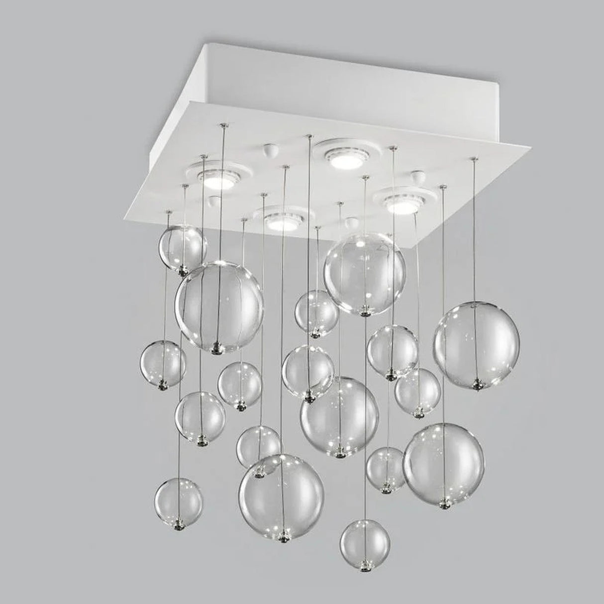 Bolero 4 Light Glass Bubble Chandelier