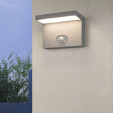 Blyde LED Solar PIR Outdoor Wall Light – Anthracite