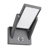 Malawi LED Solar PIR Outdoor Wall Light – Anthracite
