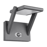 Malawi LED Solar PIR Outdoor Wall Light – Anthracite