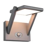Malawi LED Solar PIR Outdoor Wall Light – Anthracite