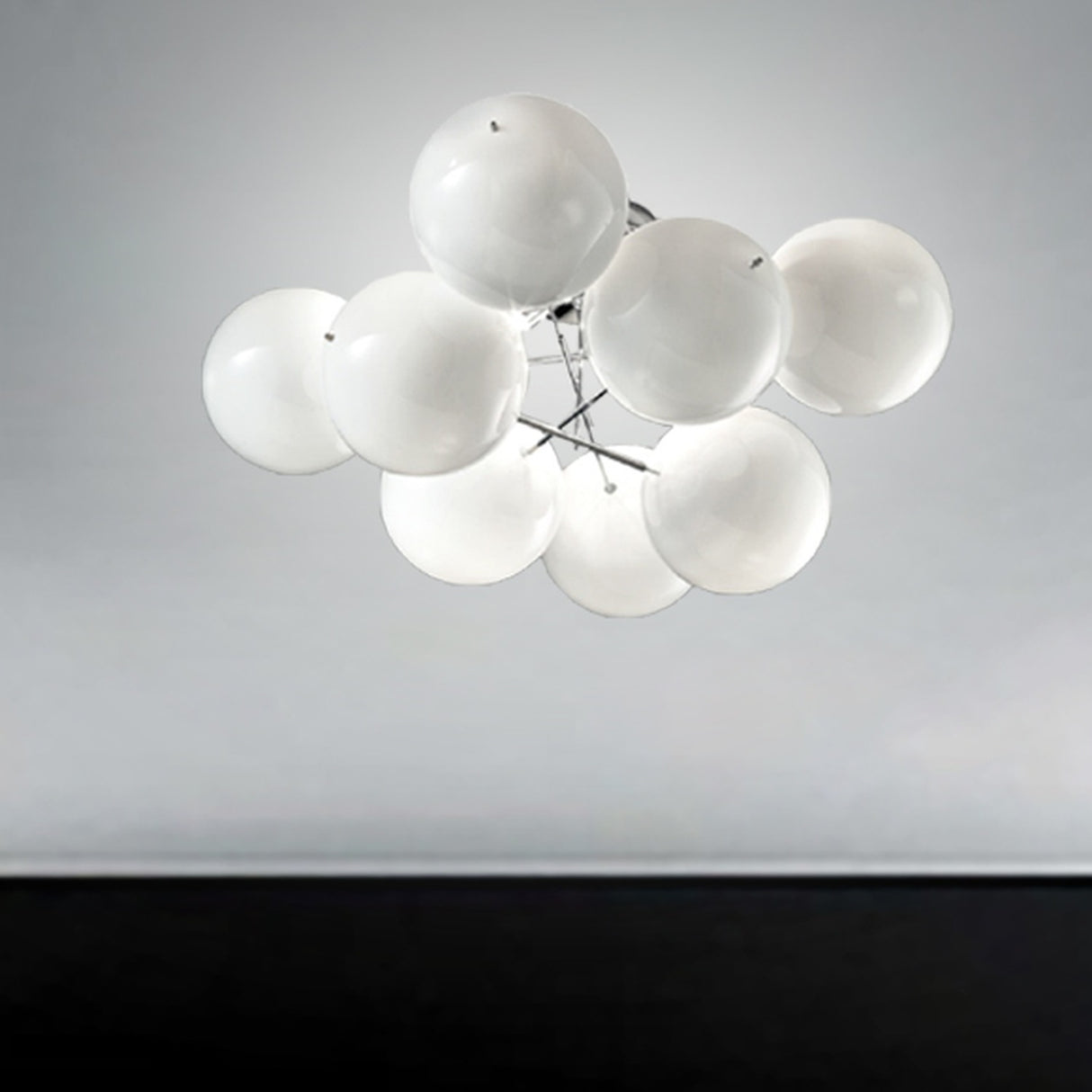 Atom 4 Light Globe Glass Ceiling Light