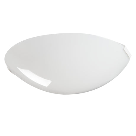 Kanlux Plafmin round E27 ceiling light with shallow white plastic shade, shown on a plain white background.