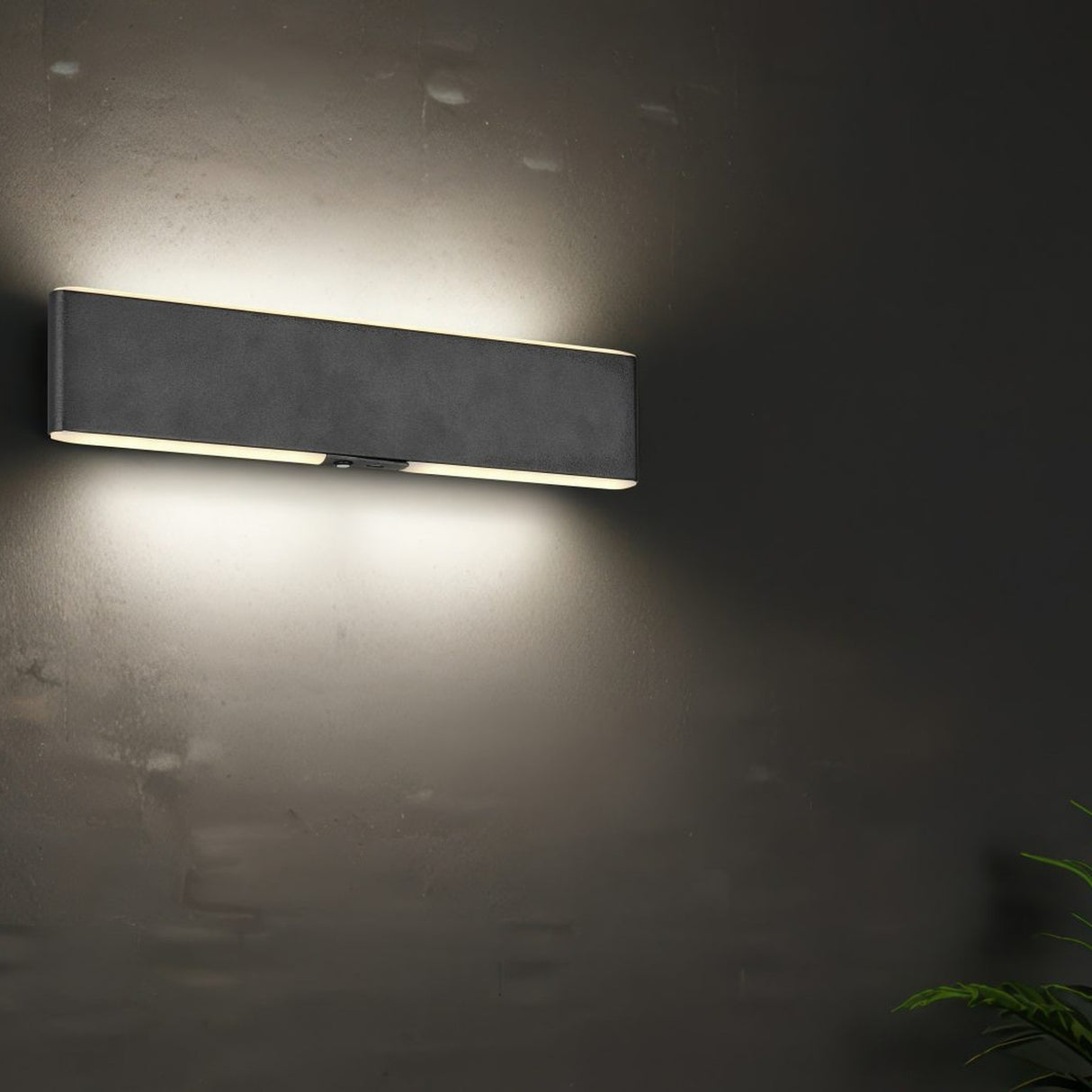Conchita Rechargeable Up Down 32cm Wall Light – Matt Black