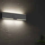 Conchita Rechargeable Up Down 32cm Wall Light – Matt Black