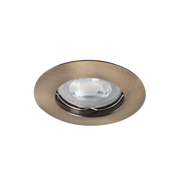 Luto CTX Ø80 Round MR16 Recessed Downlight - Matt Brass