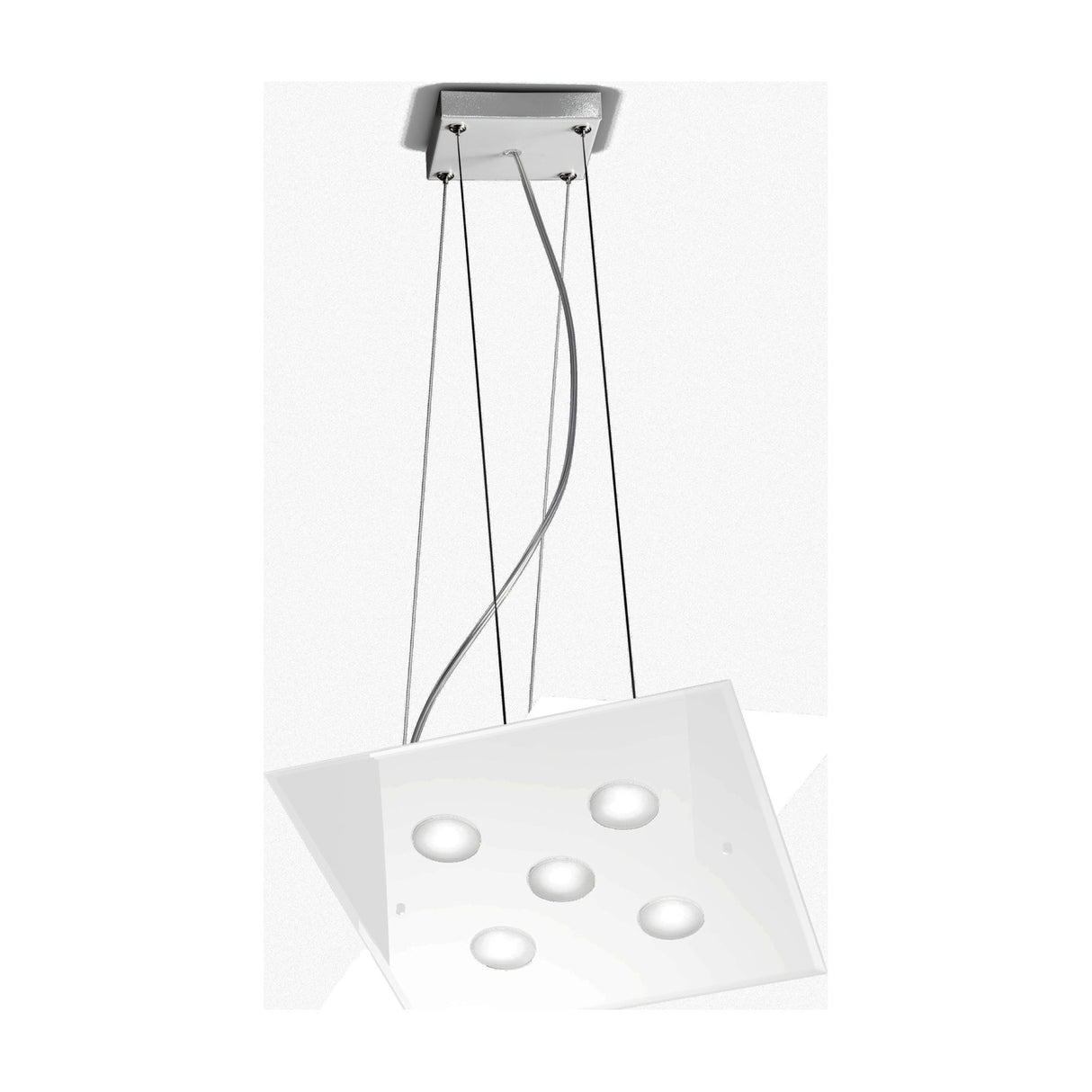 Dado 5 Light Glass Pendant Light