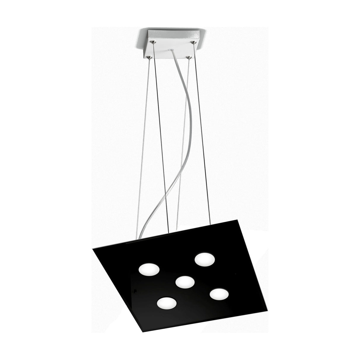Dado 5 Light Glass Pendant Light