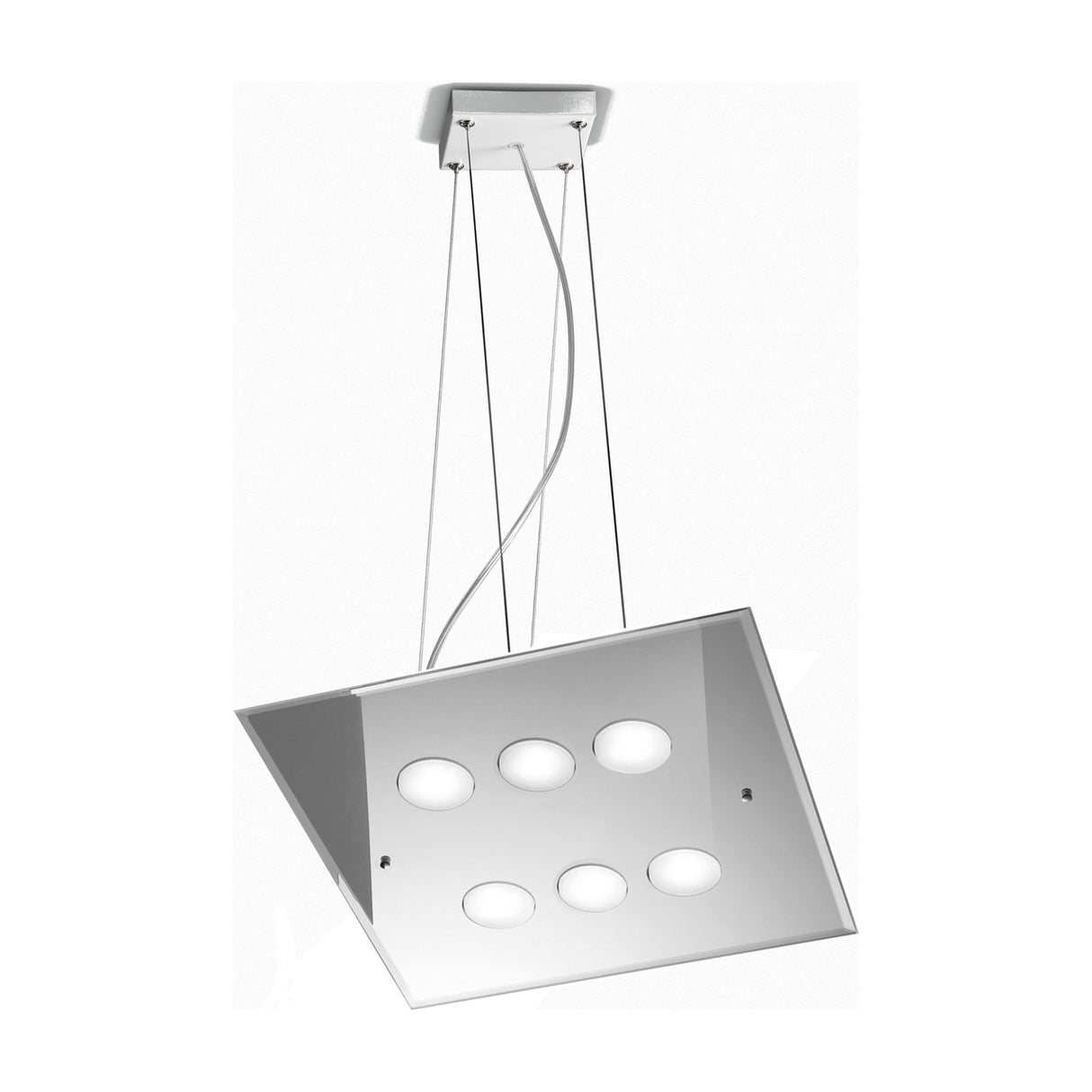 Dado 6 Light Glass Pendant Light