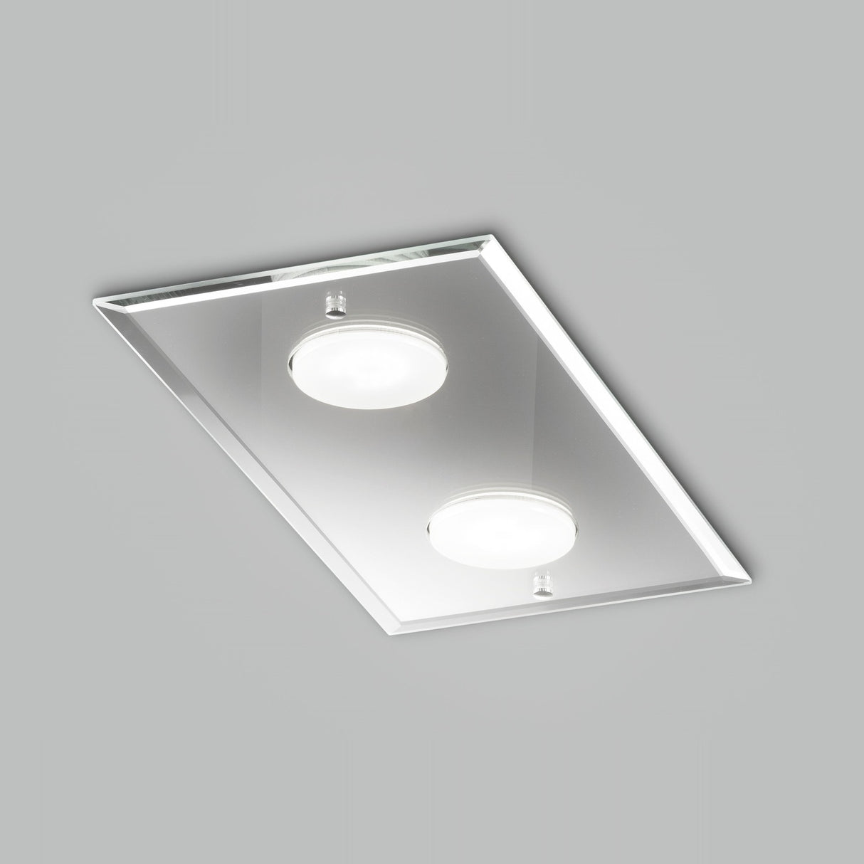 Dado 2 Light Glass Ceiling Light