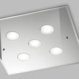 Dado 5 Light Glass Ceiling Light