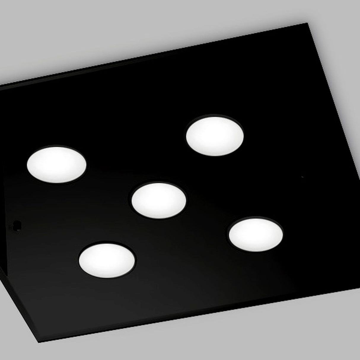 Dado 5 Light Glass Ceiling Light