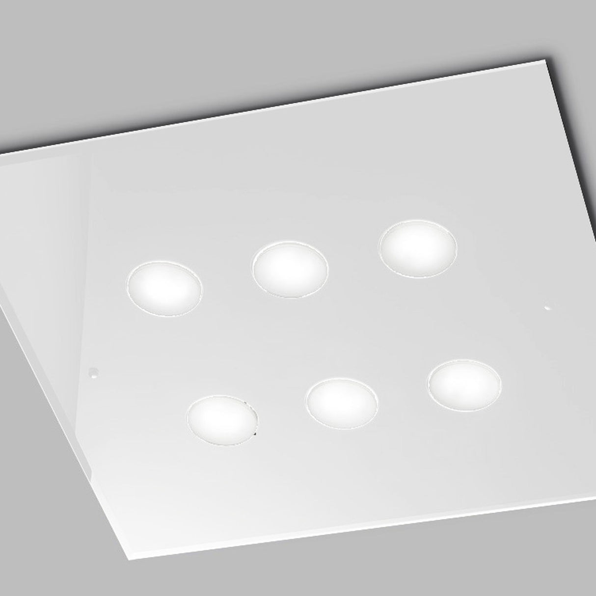 Dado 6 Light Glass Ceiling Light