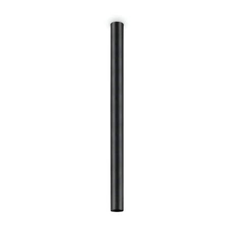 A sleek 95cm vertical black cylindrical rod, resembling the Noctis Ceiling Light, stands centered against a plain white background.