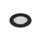 Vidi B 5514 GX5.3 Round Recessed Downlight - Black Matt