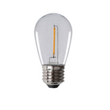 E27 Golf Ball 0.5W Filament LED Bulb - Warm White