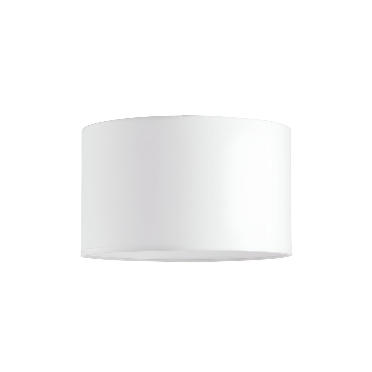 The Aethera Cylinder Lampshade is a 45cm white cylindrical fixture designed with smooth surfaces for use on ceilings or lamp bases. It features a minimalist style that complements various interior settings.