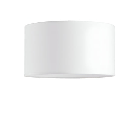 The Aethera Cylinder Lampshade - White, 70cm, is a minimalist cylindrical lampshade set against a plain white background, representing a modern approach to lighting design.