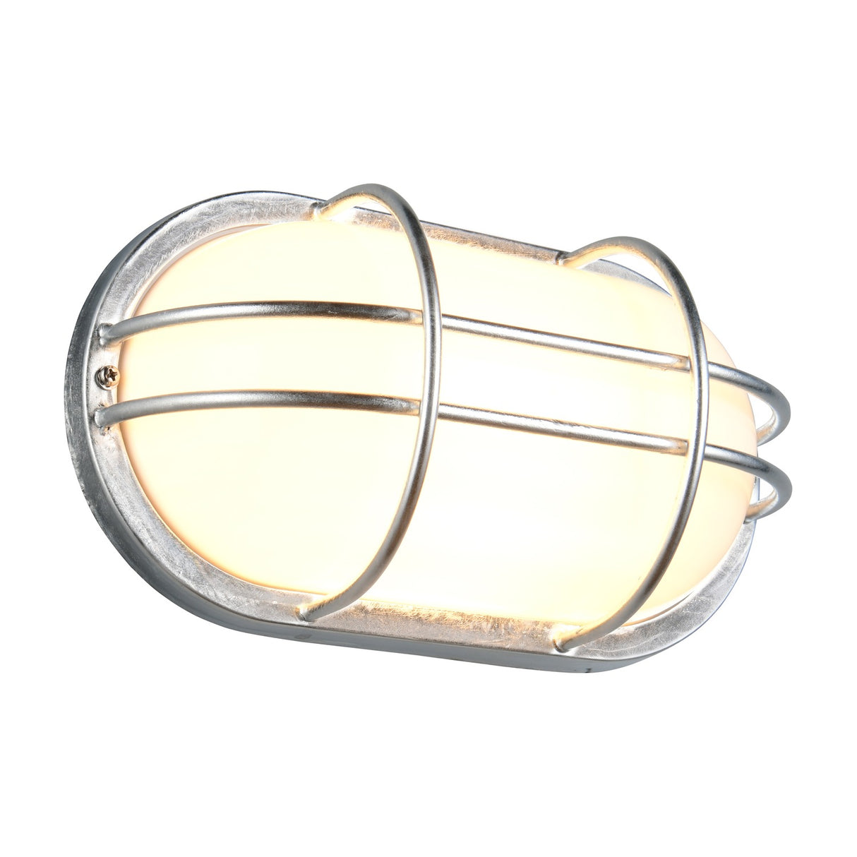 Tumen Glass Outdoor Wall Light – Galvanised