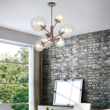 Global 6 Light Bubble Chandelier