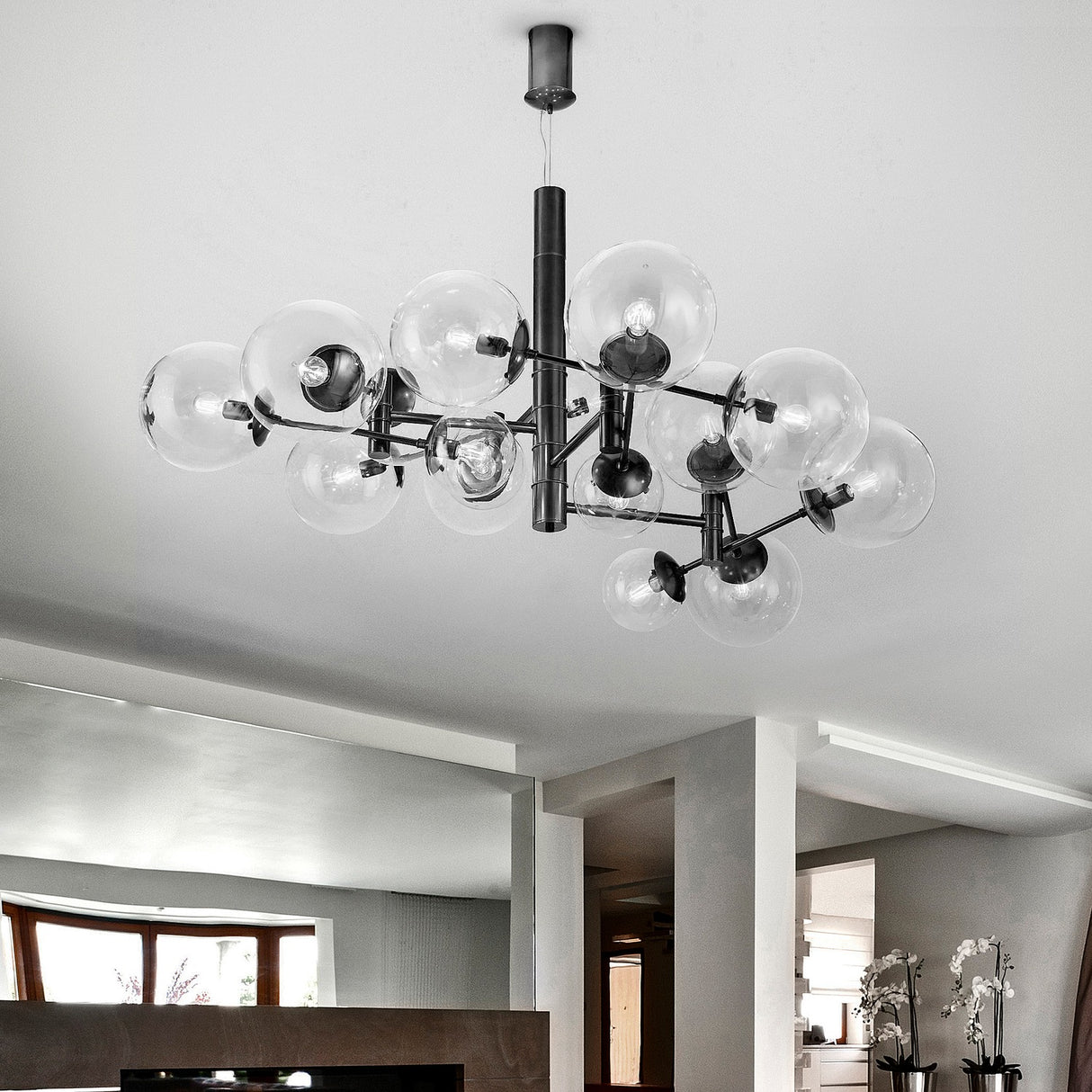 Global 16 Light Bubble Chandelier