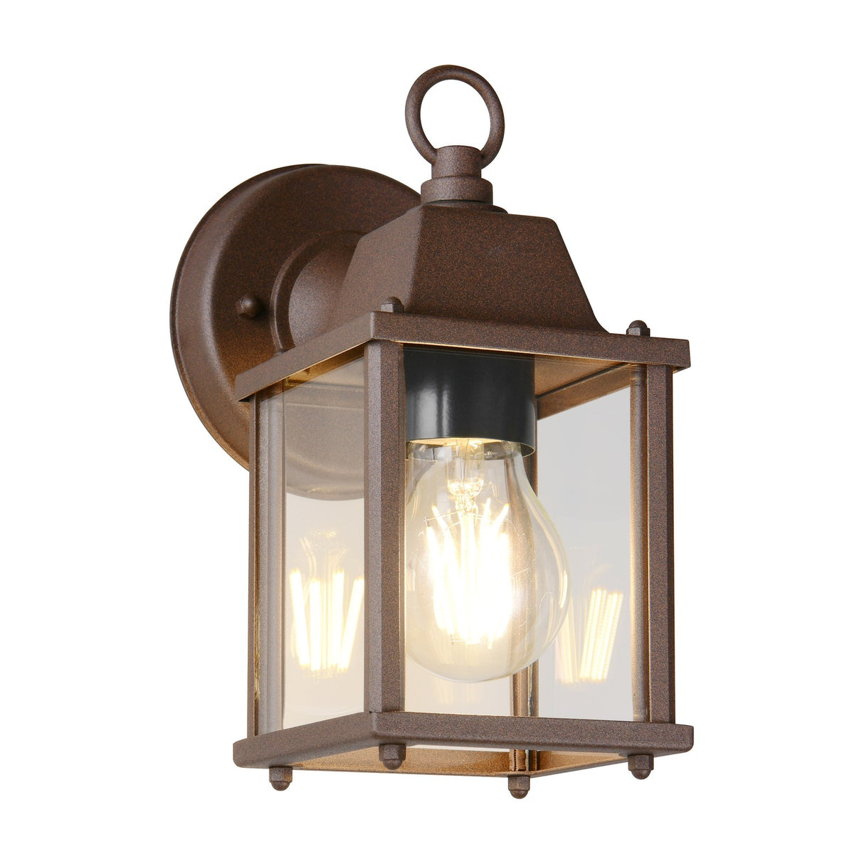 Mirande Lantern Outdoor Wall Light – Rust