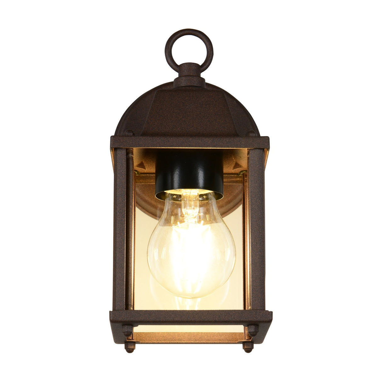 Mirande Lantern Outdoor Wall Light – Rust