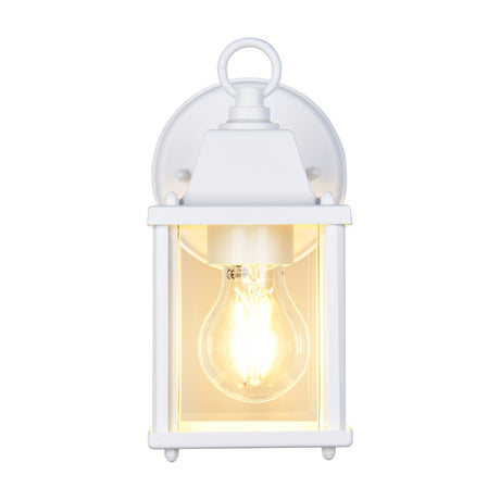 Mirande Lantern Outdoor Wall Light – Matt White