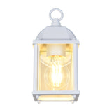 Mirande Lantern Outdoor Wall Light – Matt White