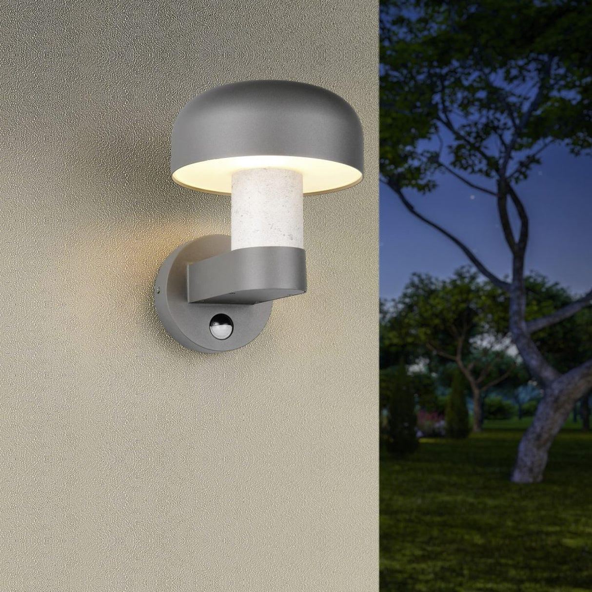 Fraser PIR Outdoor Wall Light – Concrete
