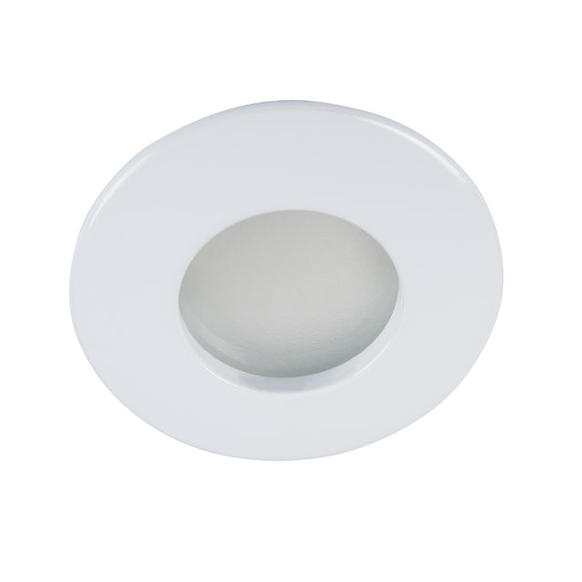 Qules Round GU10 Recessed Downlight IP44 - White