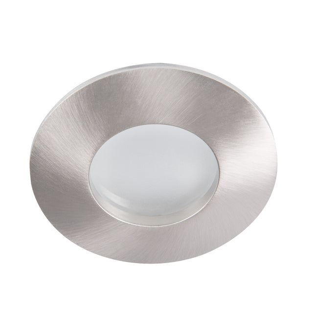 QULES AC O-C/M Round Recessed GU10 Downlight IP44 - Matt Chrome