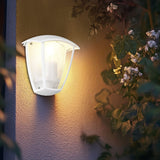 Venta Lantern Outdoor Wall Light – Matt White