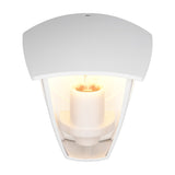 Venta Lantern Outdoor Wall Light – Matt White