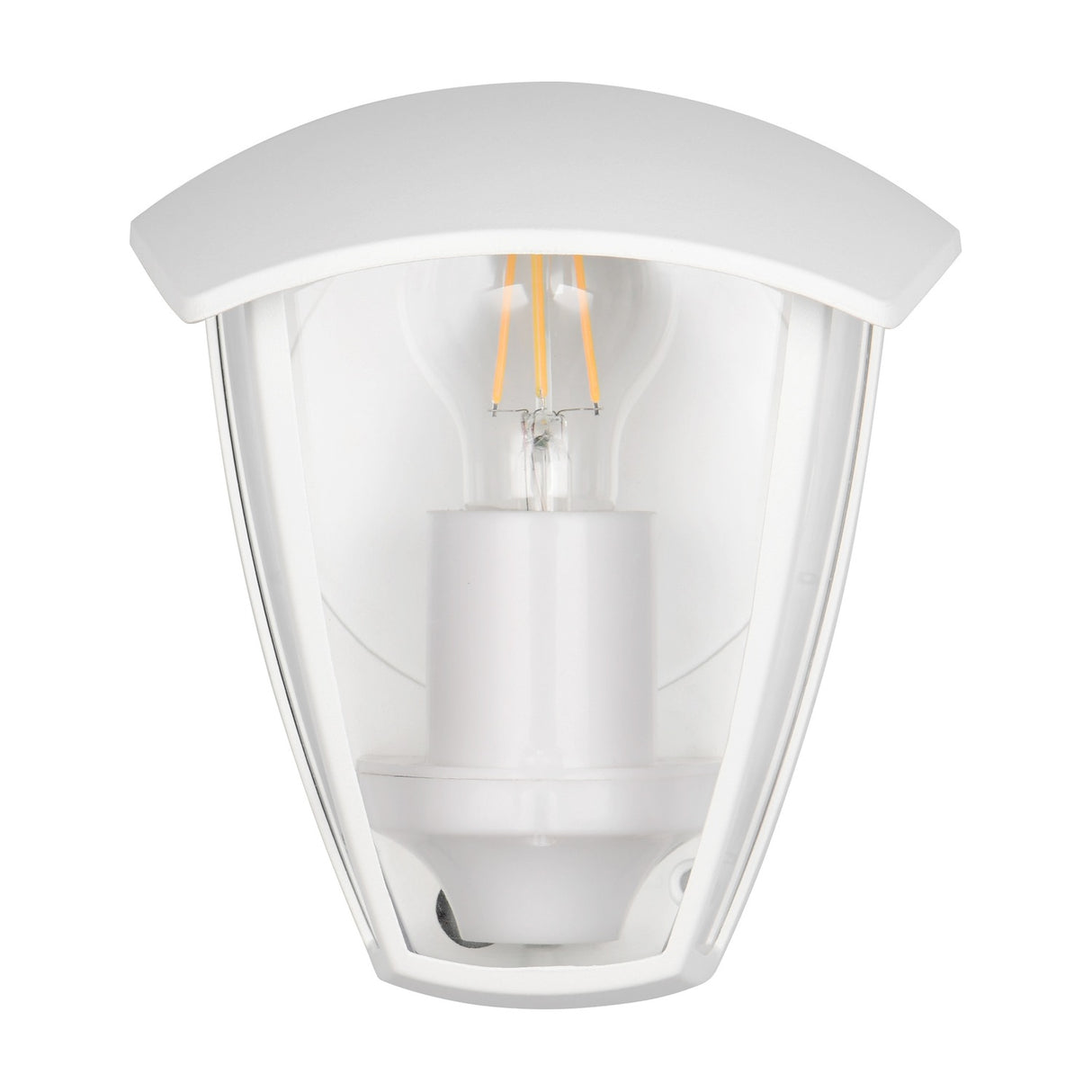 Venta Lantern Outdoor Wall Light – Matt White